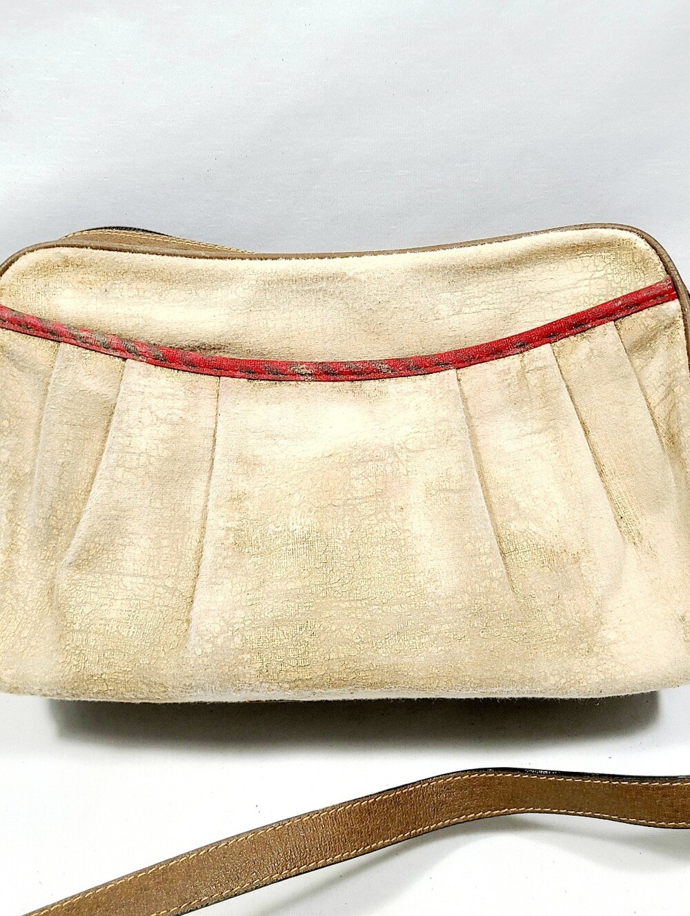 Gucci Canvas Leather Shoulder Bag